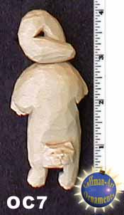 cat wood carving ornament