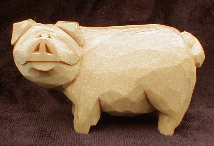 standing pig four legs