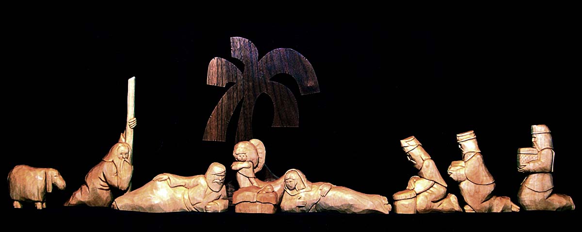 Nativity carvings